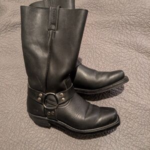 Black Leather Women's s Boots